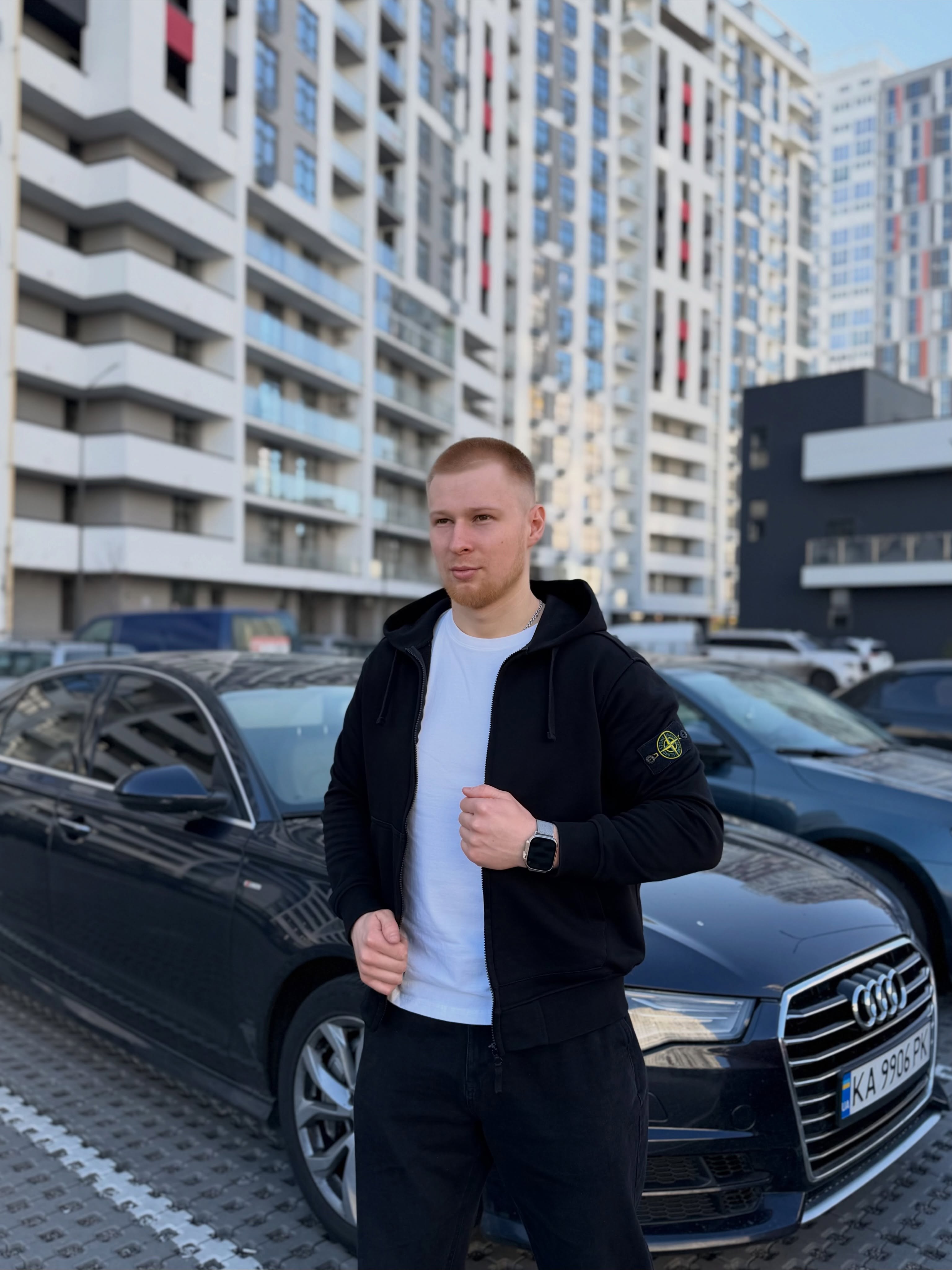 Zip Hoodie Stone Island на моделі